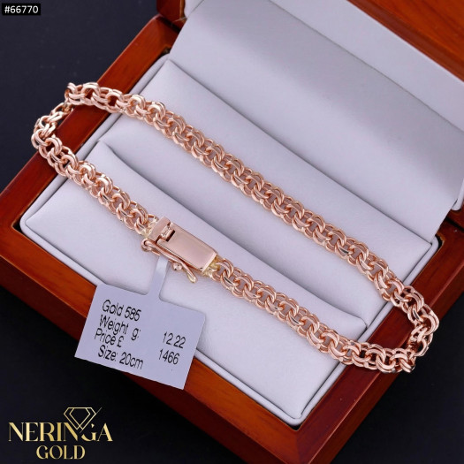 Rose gold full-bodied bracelet #66770