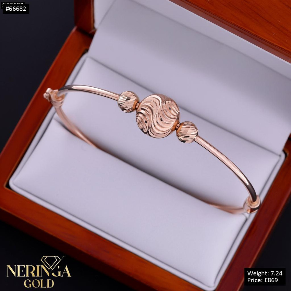 Rose gold hoop bracelet #66682