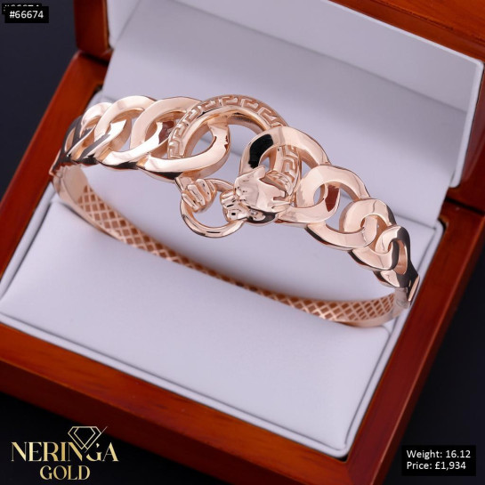 Rose gold hoop bracelet #66674