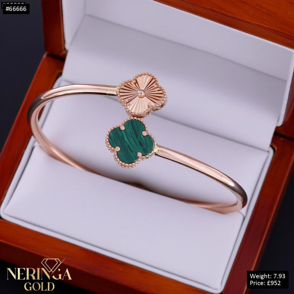 Rose gold hoop bracelet #66666