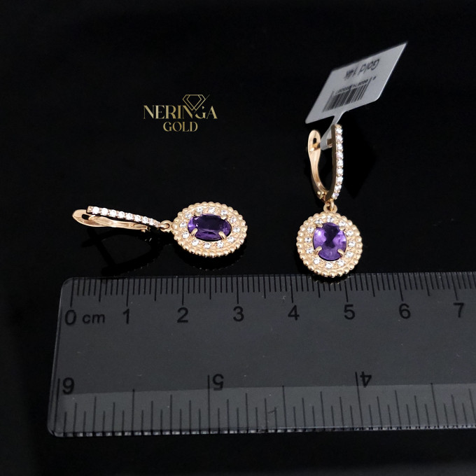Rose gold english lock earrings #60499 Rose gold english lock earrings #60499