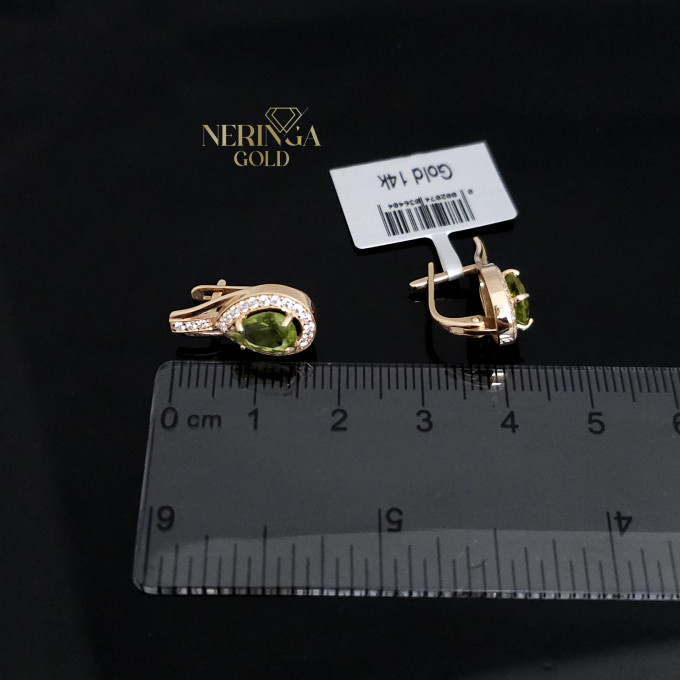 Rose gold english lock earrings #60508 Rose gold english lock earrings #60508