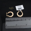 Rose gold hoop earrings #58099