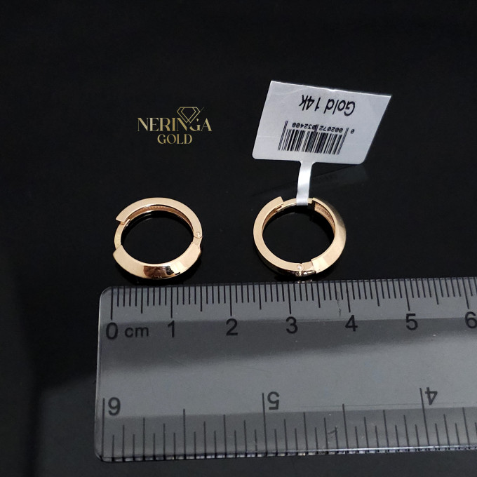 Rose gold hoop earrings #60662 Rose gold hoop earrings #60662