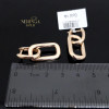 Rose gold english lock earrings #60322