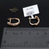 Rose gold english lock earrings #60327