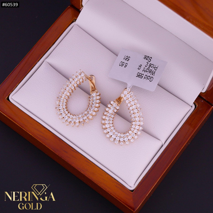 Rose gold english lock earrings #60539 Rose gold english lock earrings #60539