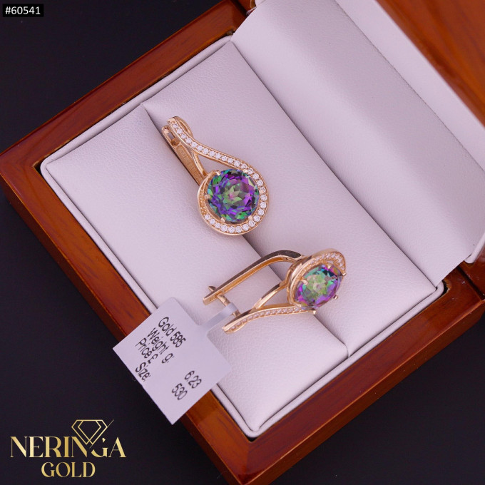 Rose gold english lock earrings #60541 Rose gold english lock earrings #60541