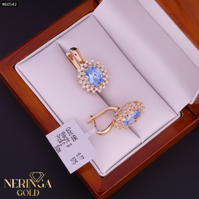 Rose gold english lock earrings #60542 Rose gold english lock earrings #60542