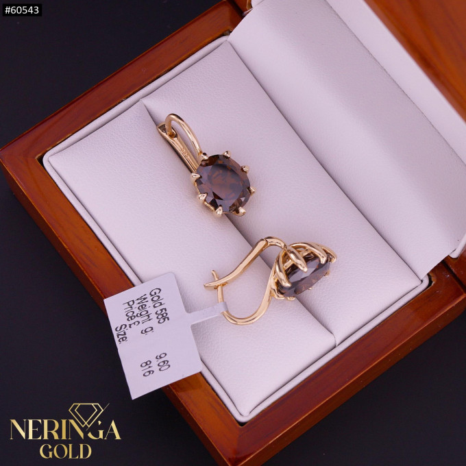 Rose gold english lock earrings #60543 Rose gold english lock earrings #60543