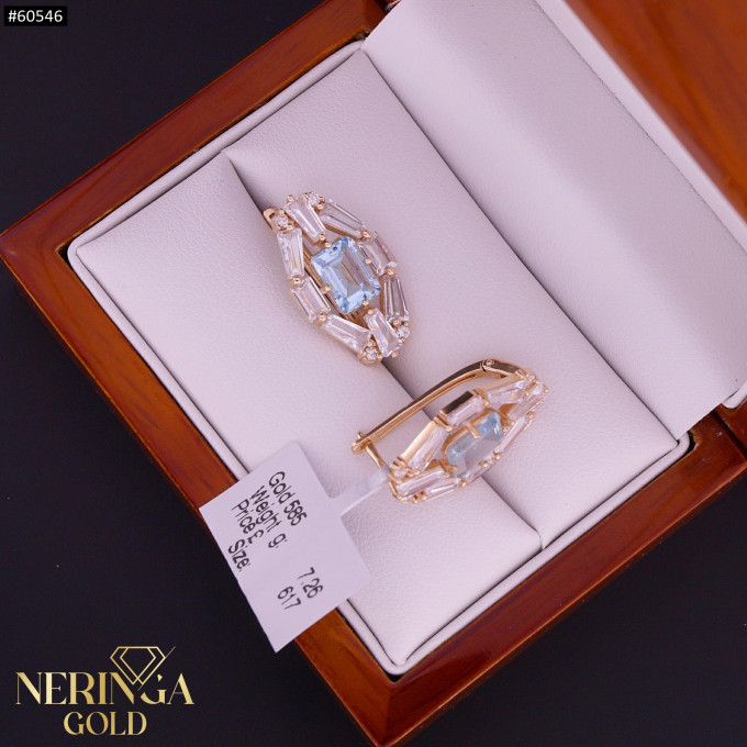 Rose gold english lock earrings #60546 Rose gold english lock earrings #60546