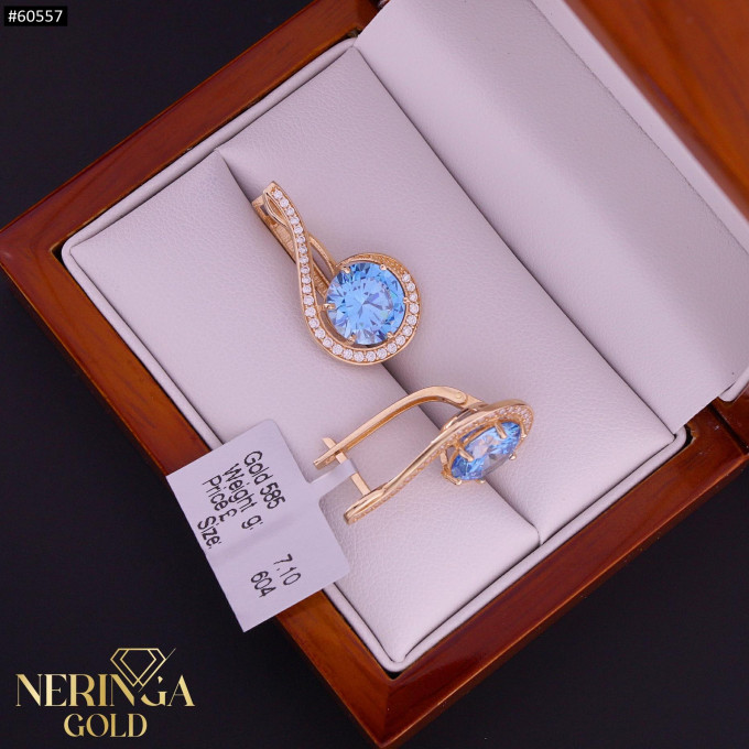 Rose gold english lock earrings #60557 Rose gold english lock earrings #60557