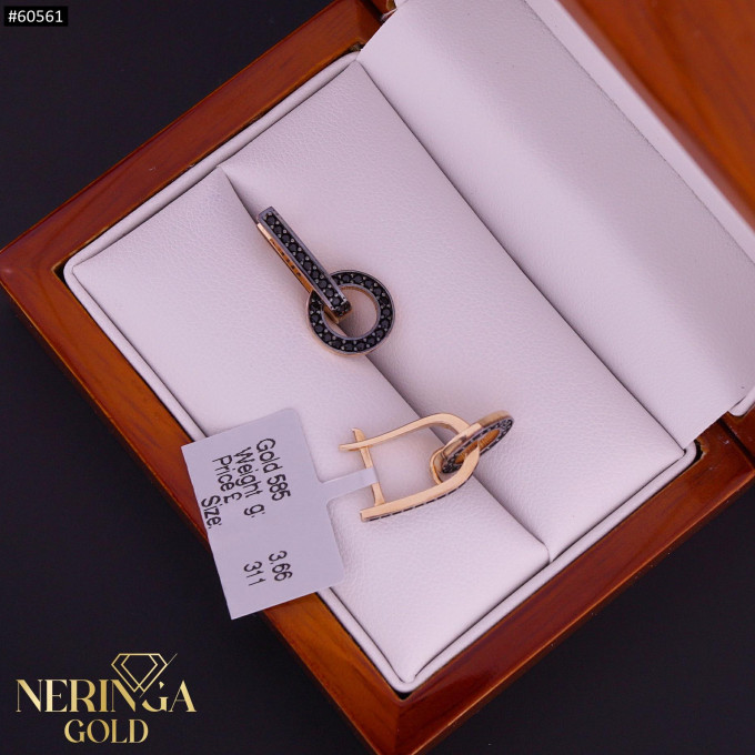 Rose gold english lock earrings #60561 Rose gold english lock earrings #60561