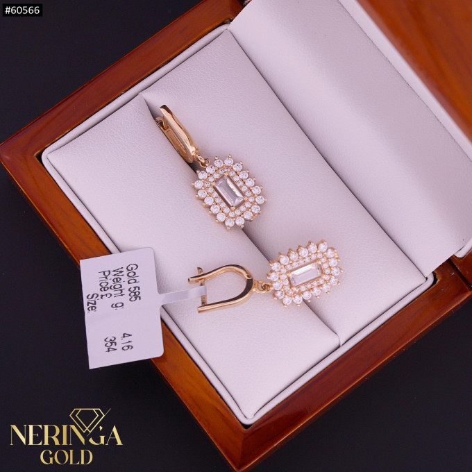 Rose gold english lock earrings #60566 Rose gold english lock earrings #60566