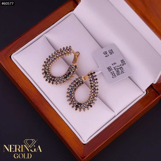 Rose gold english lock earrings #60577 Rose gold english lock earrings #60577