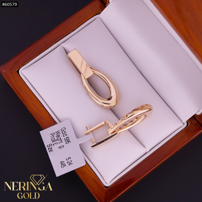 Rose gold english lock earrings #60579 Rose gold english lock earrings #60579