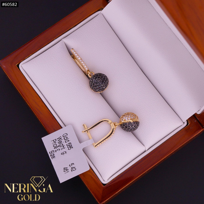 Rose gold english lock earrings #60582 Rose gold english lock earrings #60582