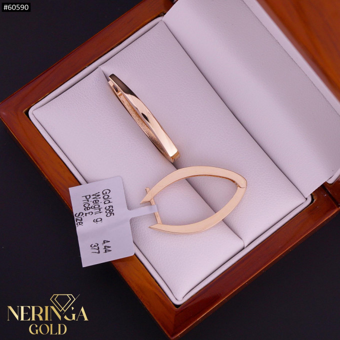 Rose gold english lock earrings #60590 Rose gold english lock earrings #60590
