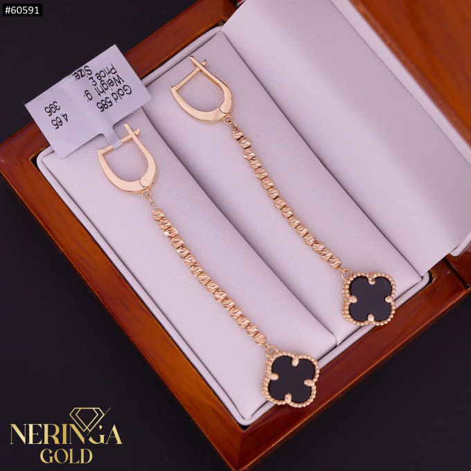 Rose gold english lock earrings #60591 Rose gold english lock earrings #60591