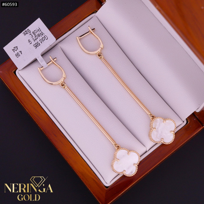 Rose gold english lock earrings #60593 Rose gold english lock earrings #60593