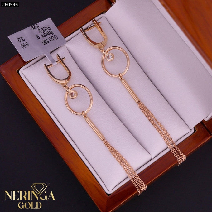 Rose gold english lock earrings #60596 Rose gold english lock earrings #60596