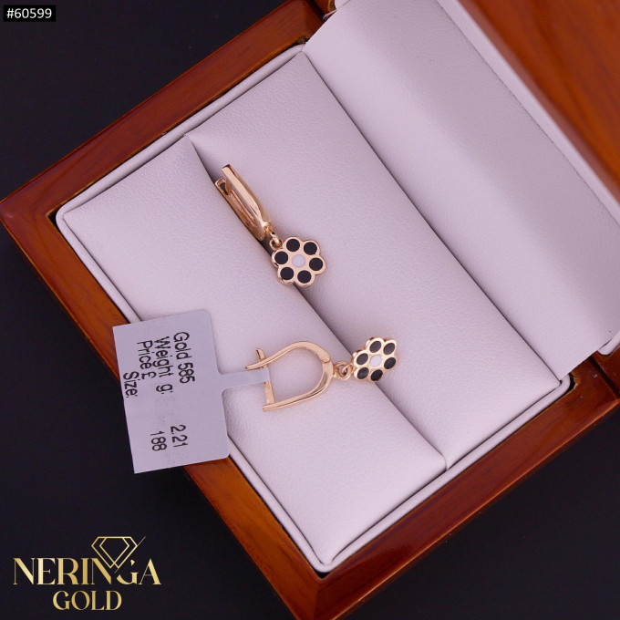 Rose gold english lock earrings #60599 Rose gold english lock earrings #60599