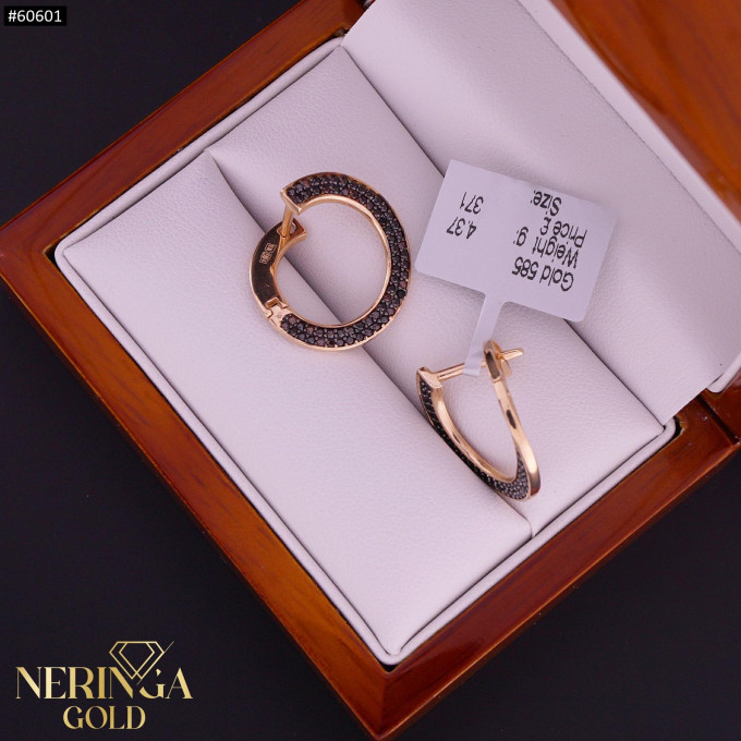 Rose gold english lock earrings #60601 Rose gold english lock earrings #60601