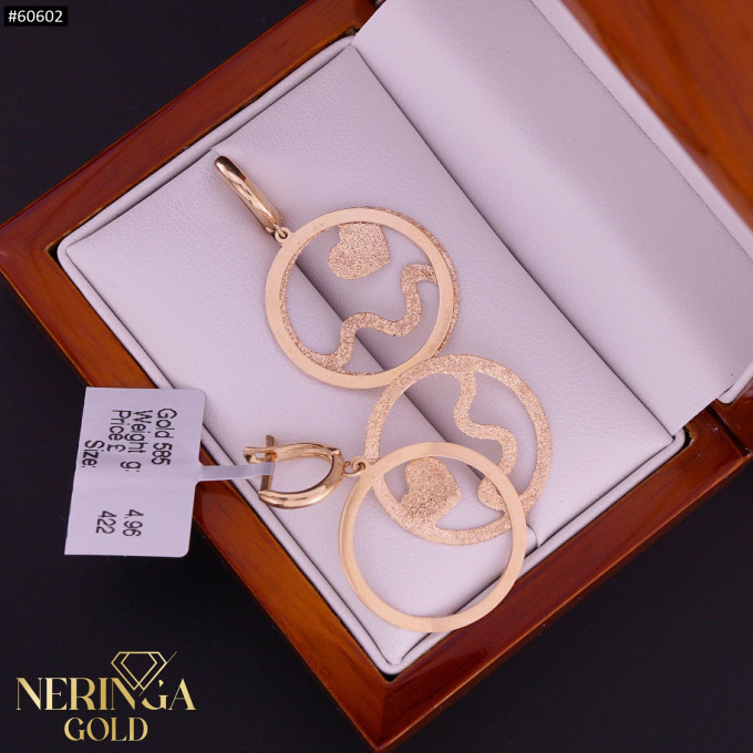 Rose gold english lock earrings #60602 Rose gold english lock earrings #60602