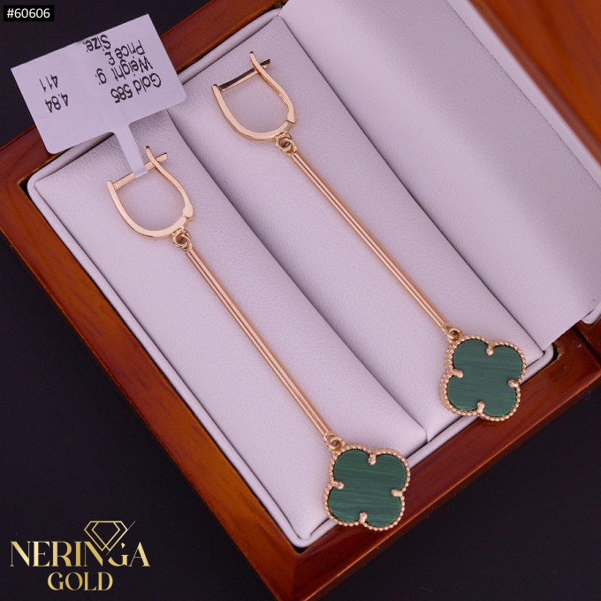 Rose gold english lock earrings #60606 Rose gold english lock earrings #60606