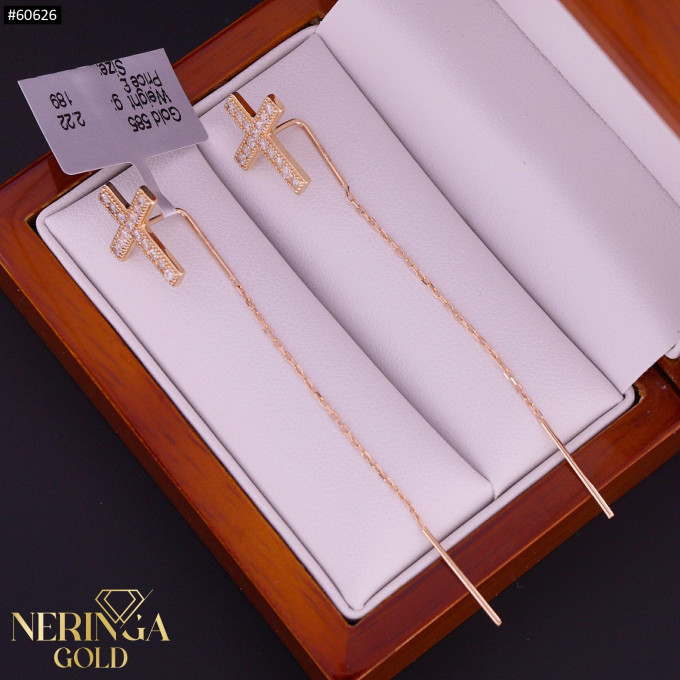 Rose gold earring #60626 Rose gold earring #60626