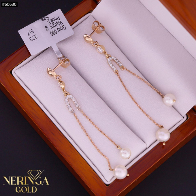 Rose gold earring #60630 Rose gold earring #60630