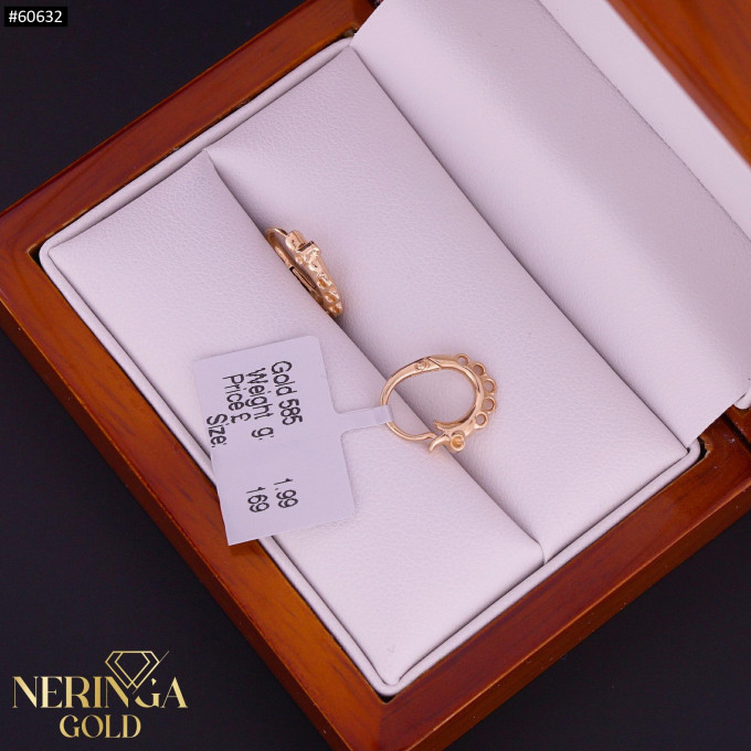 Rose gold earring #60632 Rose gold earring #60632
