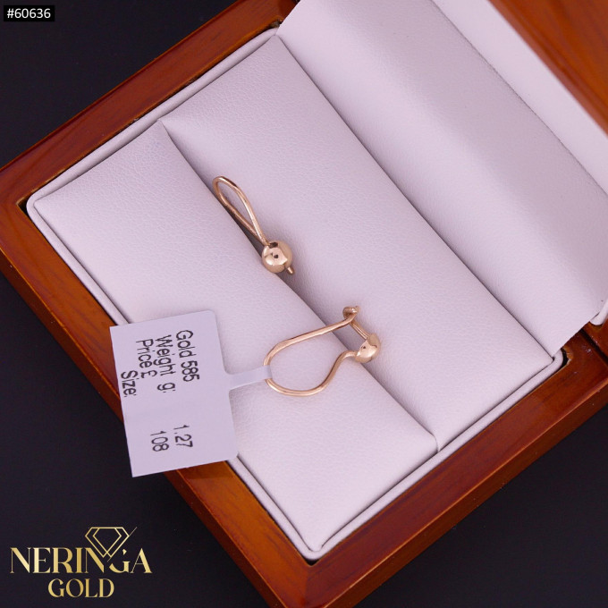 Rose gold earring #60636 Rose gold earring #60636