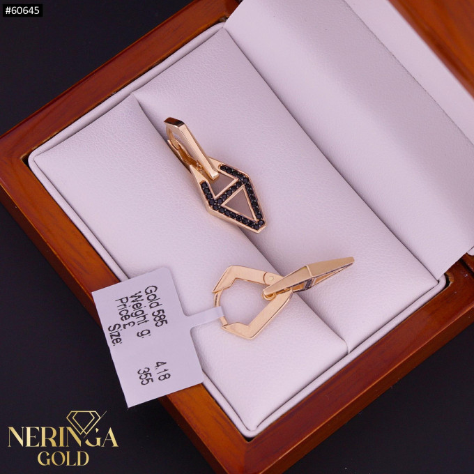 Rose gold earring #60645 Rose gold earring #60645