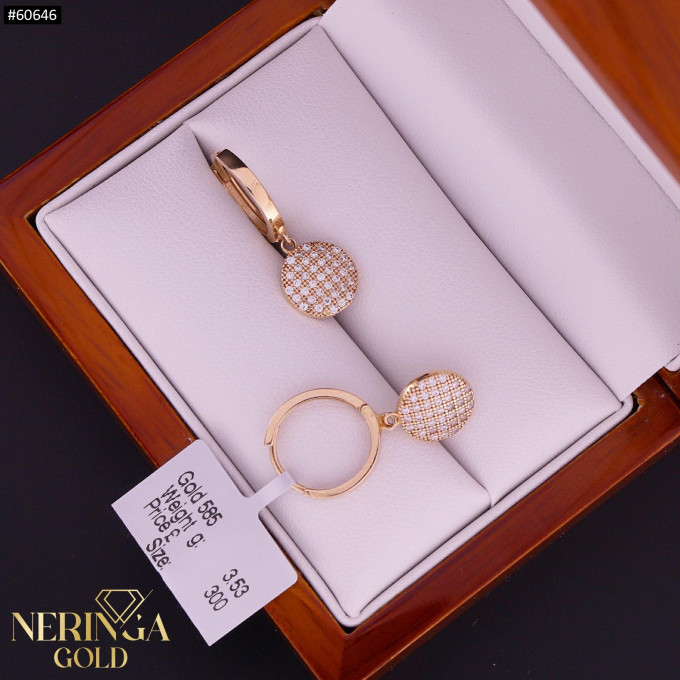 Rose gold earring #60646 Rose gold earring #60646