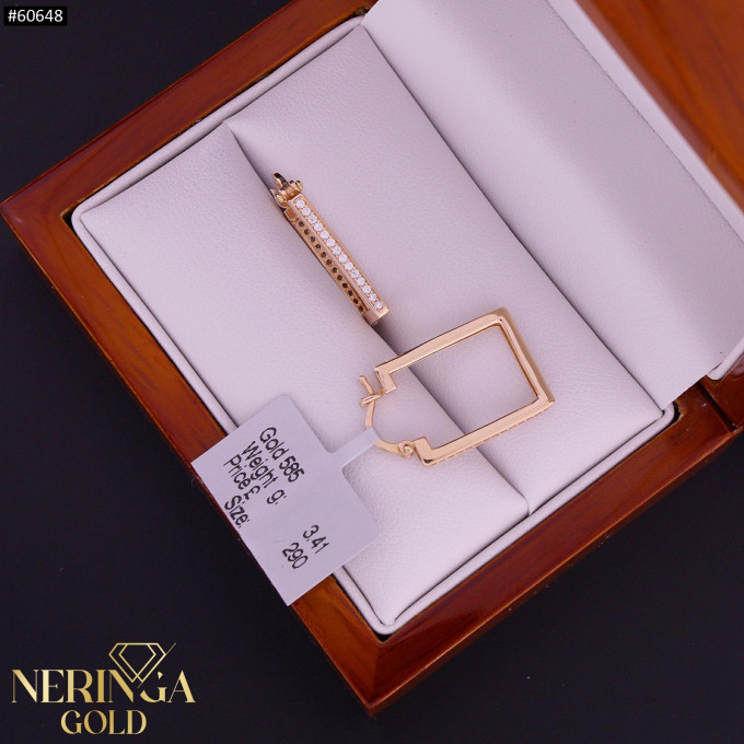Rose gold earring #60648 Rose gold earring #60648