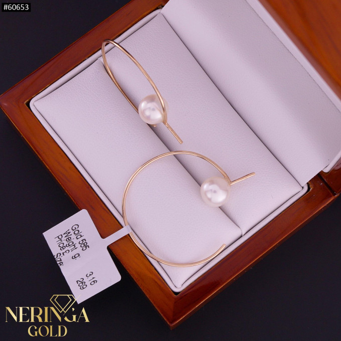 Rose gold earring #60653 Rose gold earring #60653