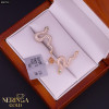 Rose gold stud earrings #60719