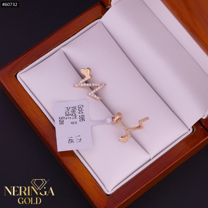 Rose gold stud earrings #60732 Rose gold stud earrings #60732