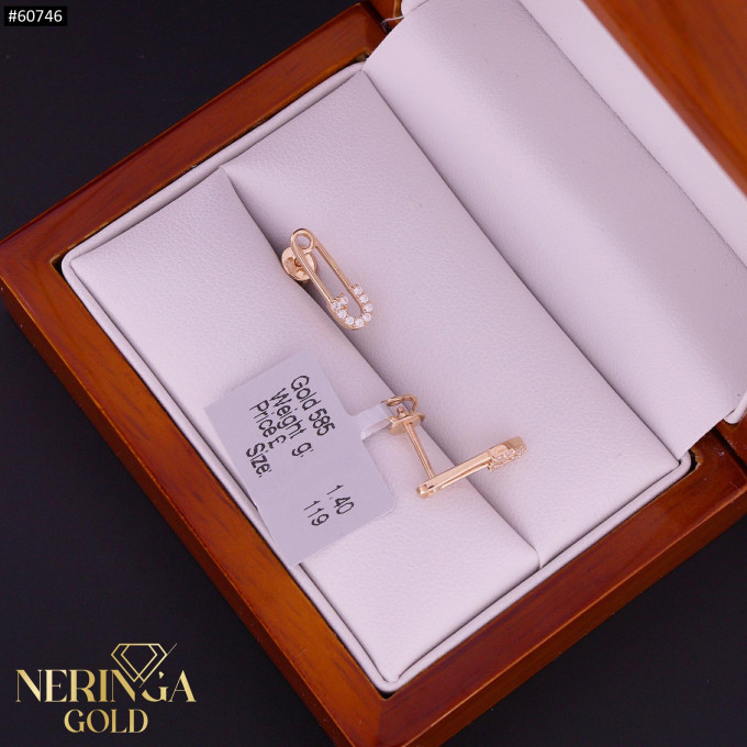 Rose gold stud earrings #60746 Rose gold stud earrings #60746