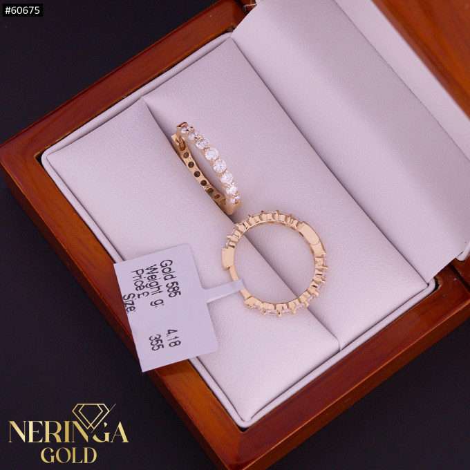 Rose gold hoop earrings #60675 Rose gold hoop earrings #60675