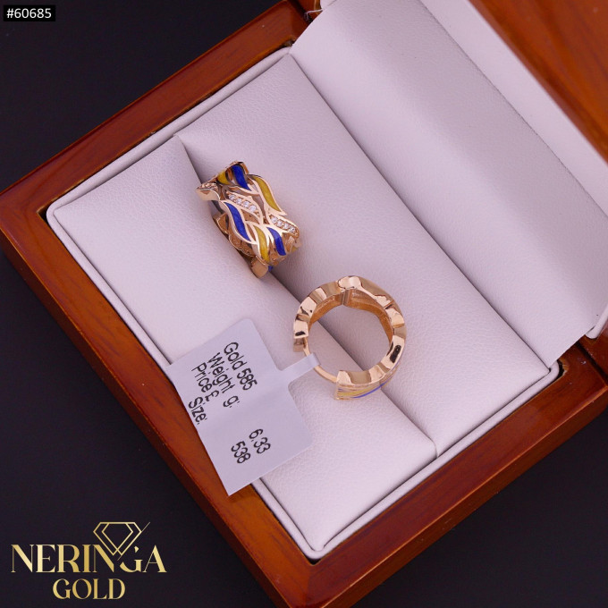Rose gold hoop earrings #60685 Rose gold hoop earrings #60685