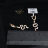 Rose gold english lock earrings #60588
