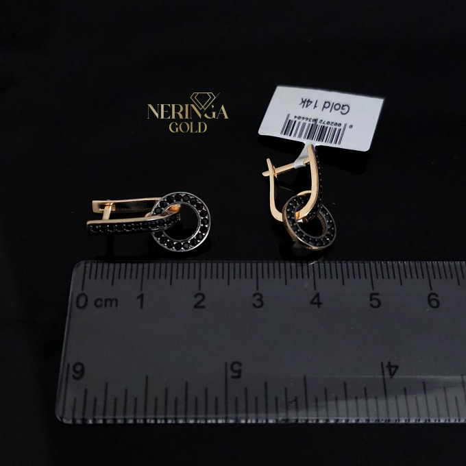 Rose gold english lock earrings #60561 Rose gold english lock earrings #60561