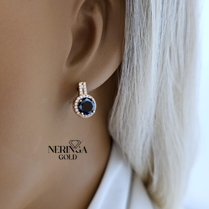 Rose gold english lock earrings #60587 Rose gold english lock earrings #60587