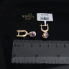 Rose gold english lock earrings #60583