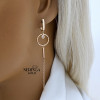 Rose gold english lock earrings #60610 Rose gold english lock earrings #60610