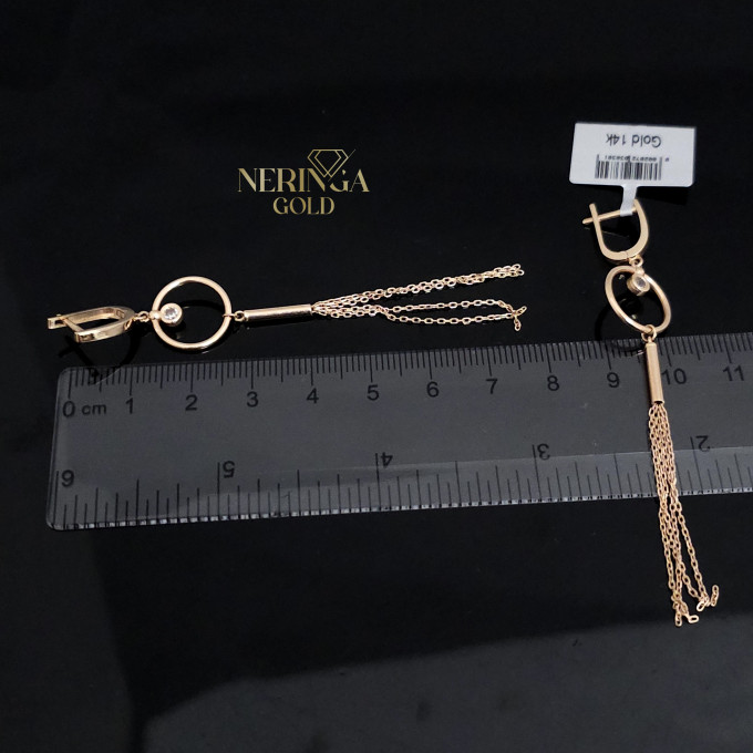 Rose gold english lock earrings #60610 Rose gold english lock earrings #60610