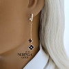 Rose gold english lock earrings #60608 Rose gold english lock earrings #60608