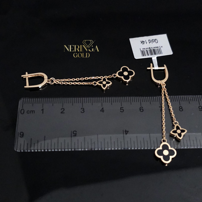 Rose gold english lock earrings #60608 Rose gold english lock earrings #60608